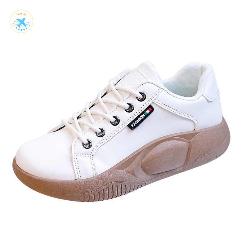 스니커즈 잉글리시 부츠 통굽 잉글리쉬 앵글 여성 키높이 워커 - 상세 이미지 2