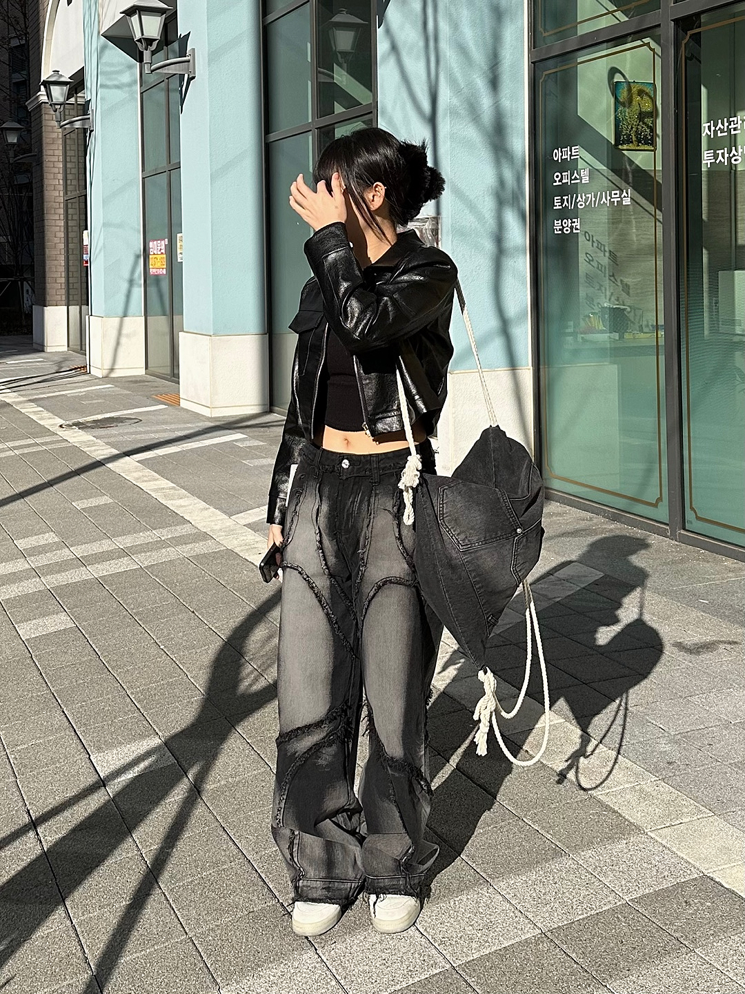 레더 포켓 크롭 자켓 상세 이미지 6
