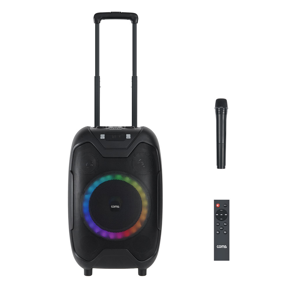 휴대용 파티 노래방 버스킹 블루투스 스피커 (+무선 마이크) KY500