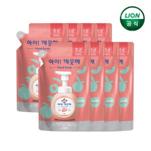 아이깨끗해 핸드워시 복숭아 리필 200ml x 8개 / 거품형 손세정제 솔직 후기 | 피부 타입별 분석 - 상품 이미지 1