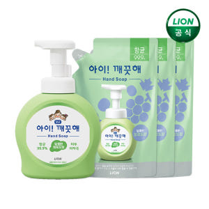 아이깨끗해 청포도 490ml 용기 x 1개 + 450ml 리필 x 3개 ... 솔직 후기 | 피부 타입별 분석 - 상품 이미지 1