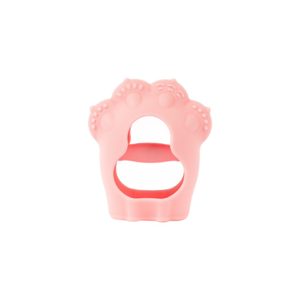 퍼기 냥냥 치발기 프리미엄 실리콘 아기 국민 손목치발기 파스텔핑크 - 상세 이미지 5