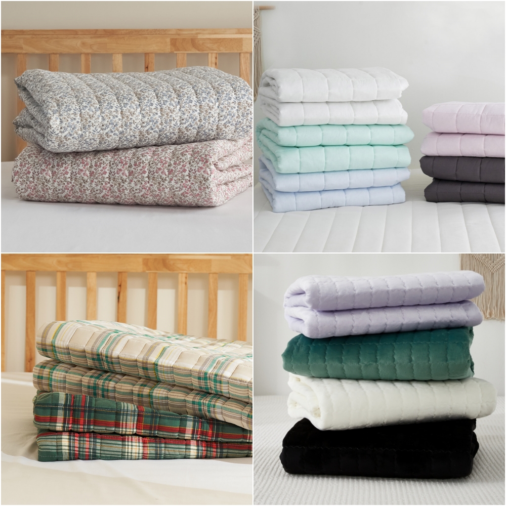 마이컬렉션 면 카페트 국산 거실 패드 바닥 누빔 러그 리얼체크 200x110