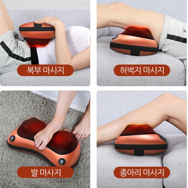 온열쿠션 쿠션형안마기 차량용허리안마기 차량용목마사지 - 상세 이미지 5
