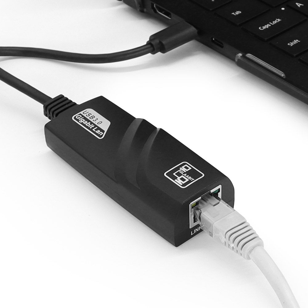 데이웍스 기가 유선랜카드 USB C타입 인터넷연결 노트북 랜선 이더넷 어댑터 - 상품 이미지