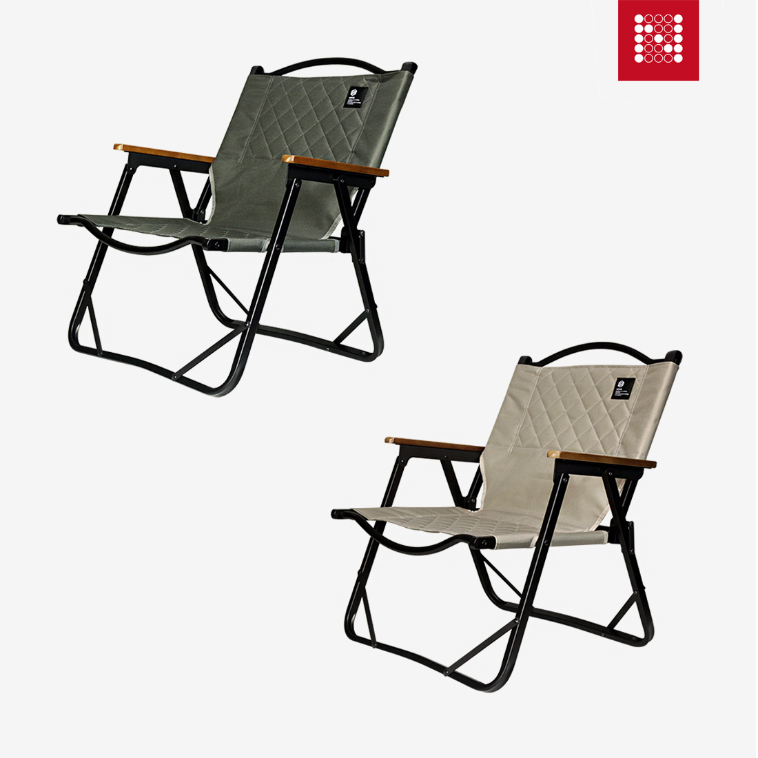 노마드 퀼팅 플랫체어 S 캠핑 차박 접이식 로우체어 의자