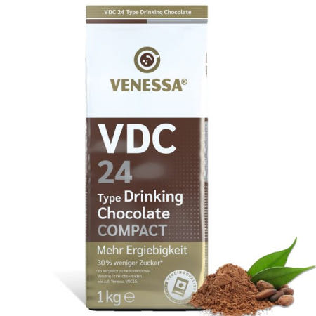 Besuche den Venessa-Store [해외]Venessa 베네사 VDC 24 드링킹 초콜릿 1kg, 뜨거운 음료 자판기용 프리미엄 코코아 및 밀쉬함량 파우더, 약 달콤하고 크리미함 [B00BFAR7 04-VDC 24