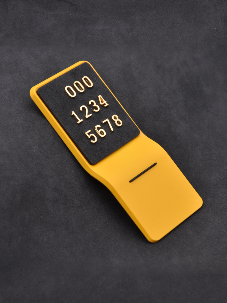 훠링 주차번호판 비스포크 가죽 자동차 전화번호판 안심번호 차량용 새차선물 블랙