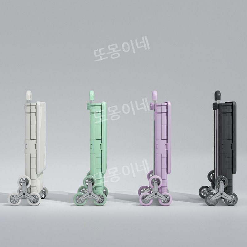 다용도 특대용량 접이식 카트 4바퀴/8바퀴 쇼핑 핸드카트 프리미엄 폴딩카트 덮게포함 - 상세 이미지 3