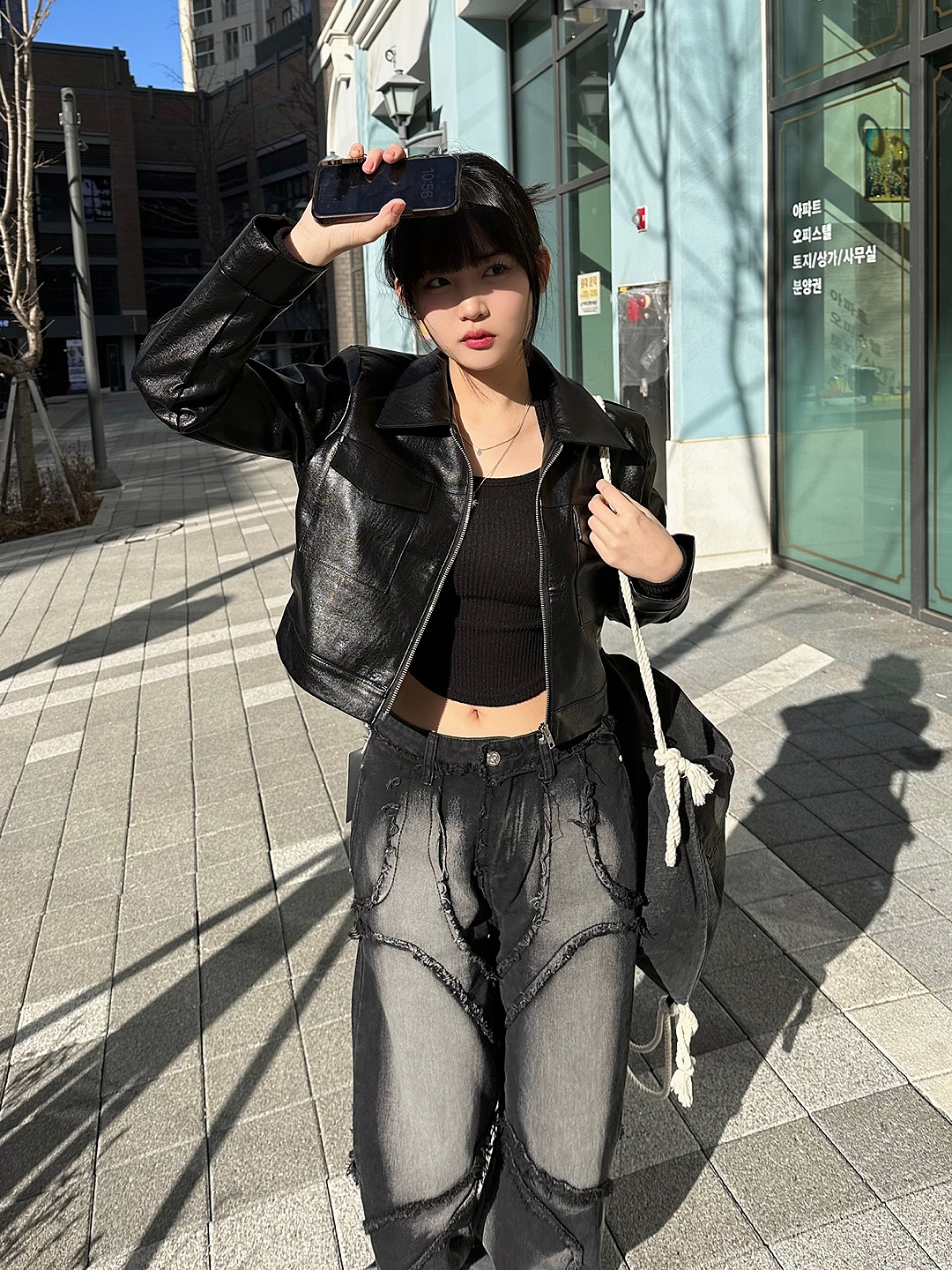 레더 포켓 크롭 자켓 상세 이미지 7