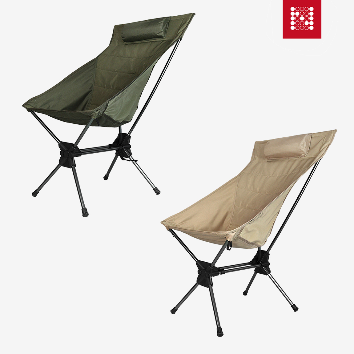 노마드 퀼팅 필드 체어 L 캠핑 차박 백패킹 경량 편안한 의자