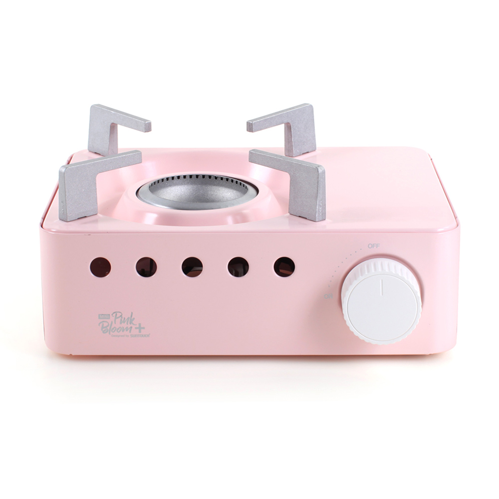 미니 가스버너 휴대용 가스렌지 캠핑버너 고화력 브루스타 핑크 케이스