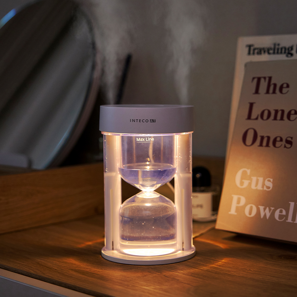 [보프렌즈] 모래시계 무드등 듀얼 초음파 가습기 (정품 라이센스) 사무실 휴대용 탁상용 미니 가습기 차량 휴대용 무선 인테리어 집들이 선물