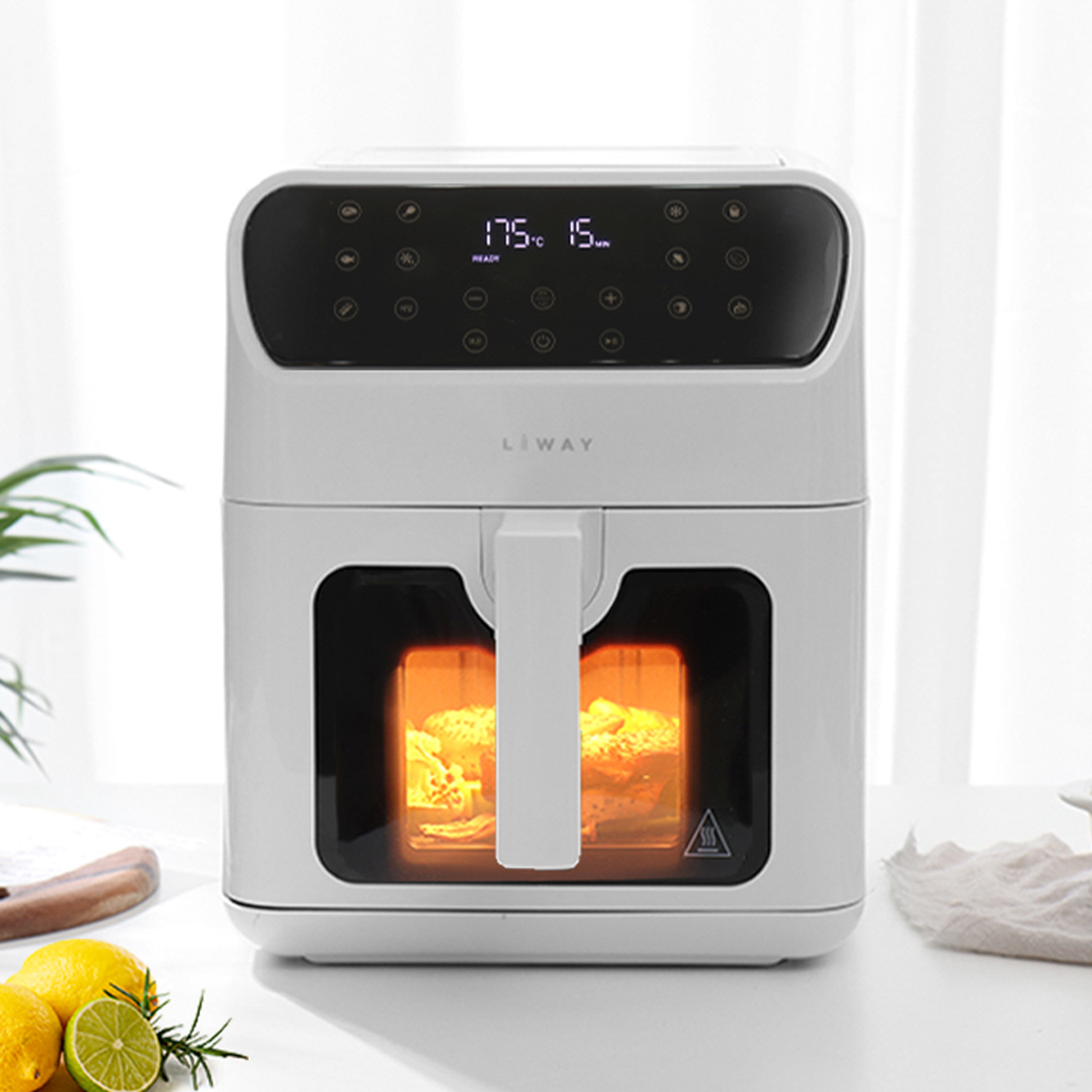 리웨이 대용량 에어프라이어 6L 사각 에어후라이어 가정용 업소용