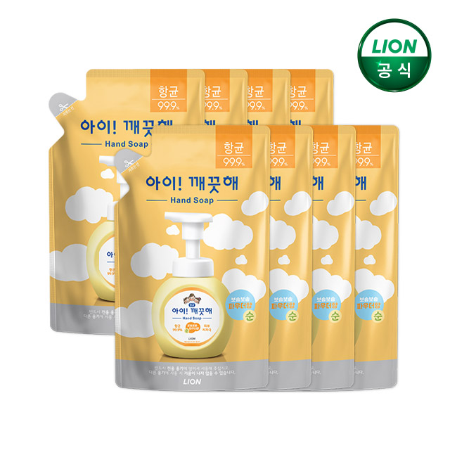 아이깨끗해 핸드워시 청포도 450ml 리필 x 8개 / 손세정제 이미지 2