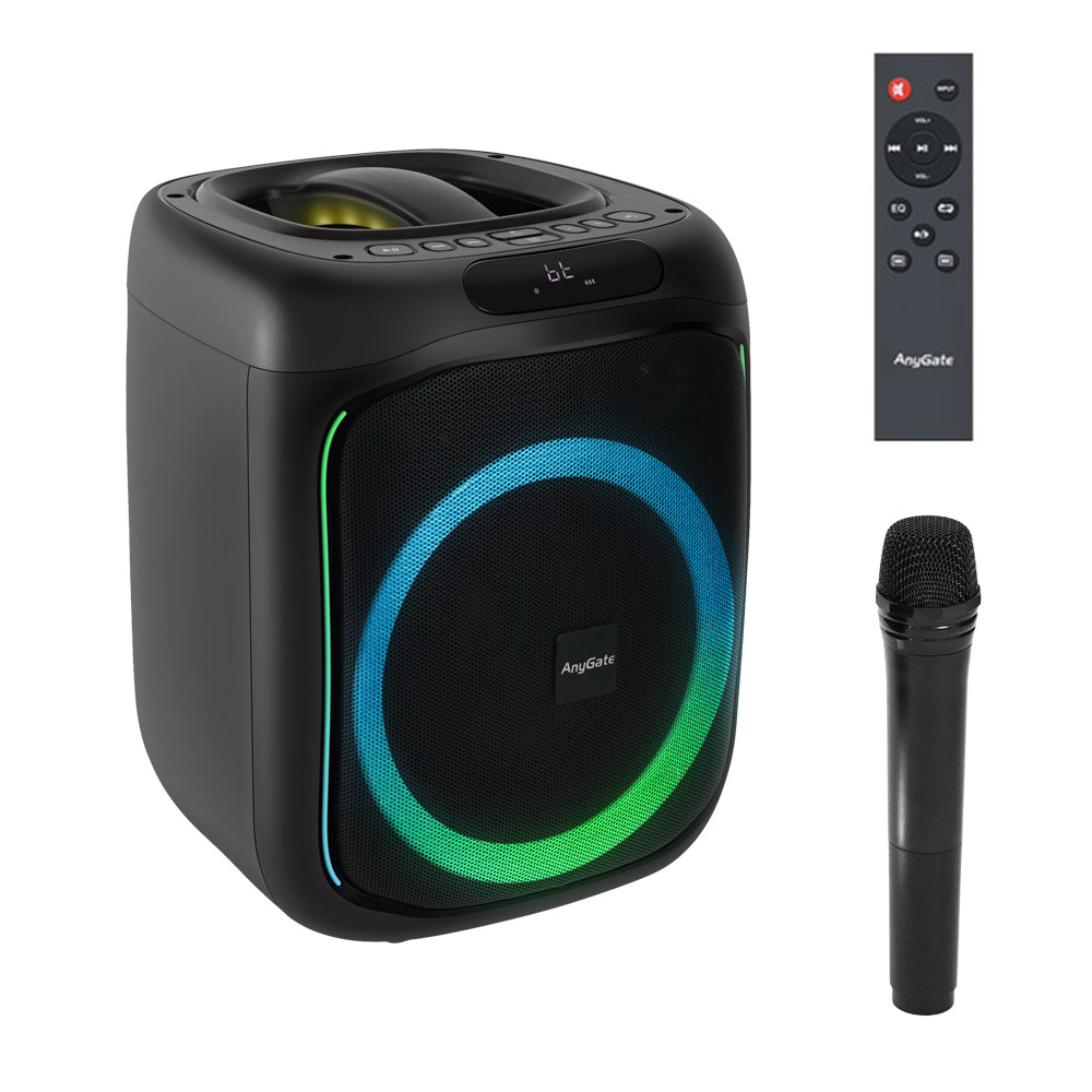 휴대용 파티 노래방 캠핑용 블루투스 스피커 (+무선 마이크) KY300