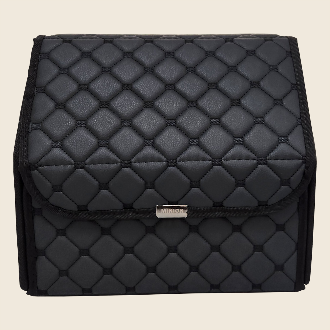 독스피아 퀼팅 트렁크정리함 브라운/블랙/그레이 S(소형) - 상세 이미지 2