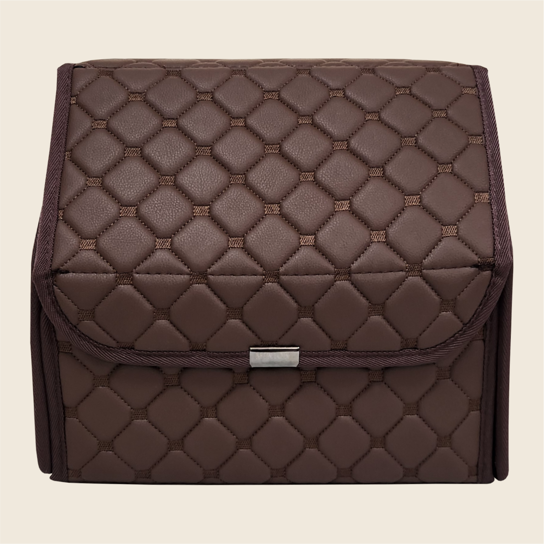 독스피아 퀼팅 트렁크정리함 브라운/블랙/그레이 S(소형)