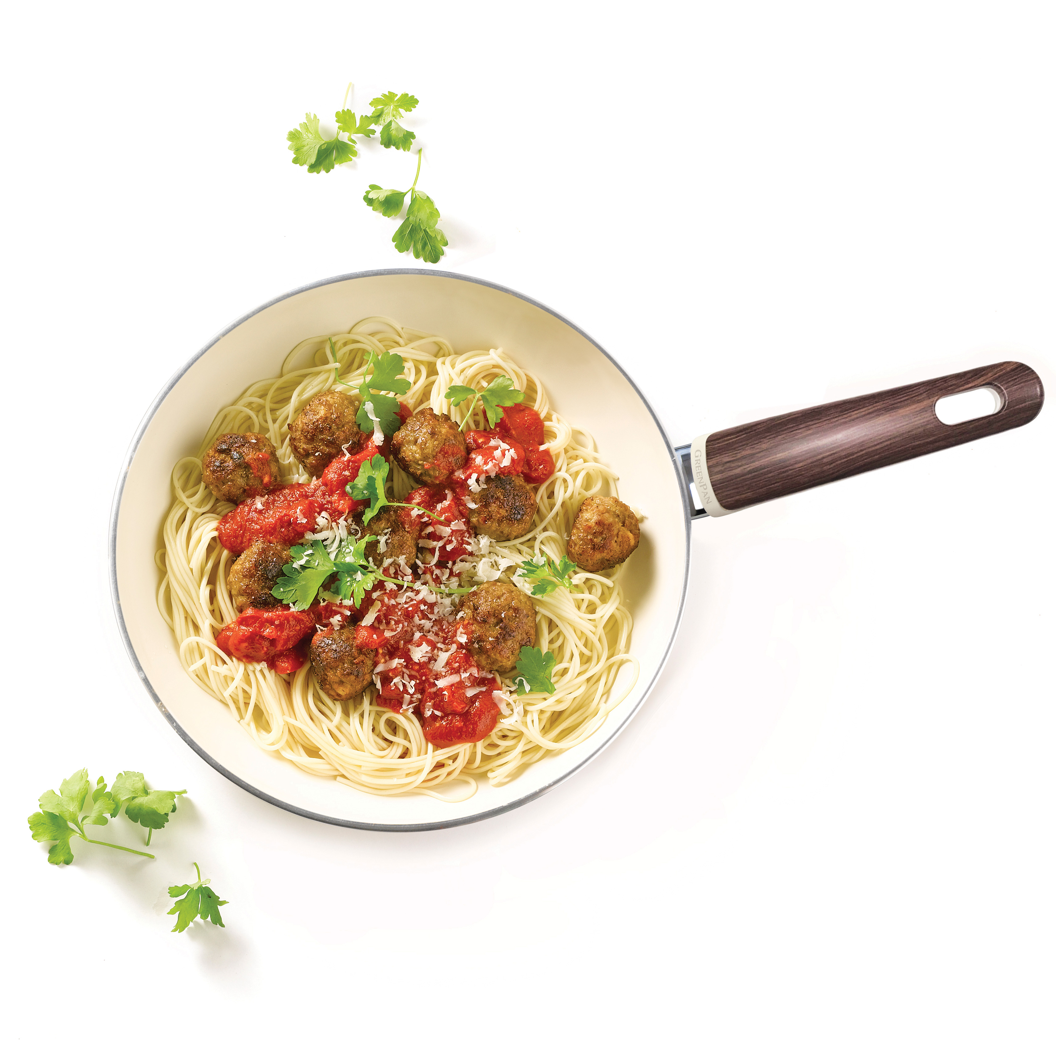 그린팬 우드비 세라믹 논스틱 코팅 인덕션 IH 데일리 감성 프라이팬 24cm