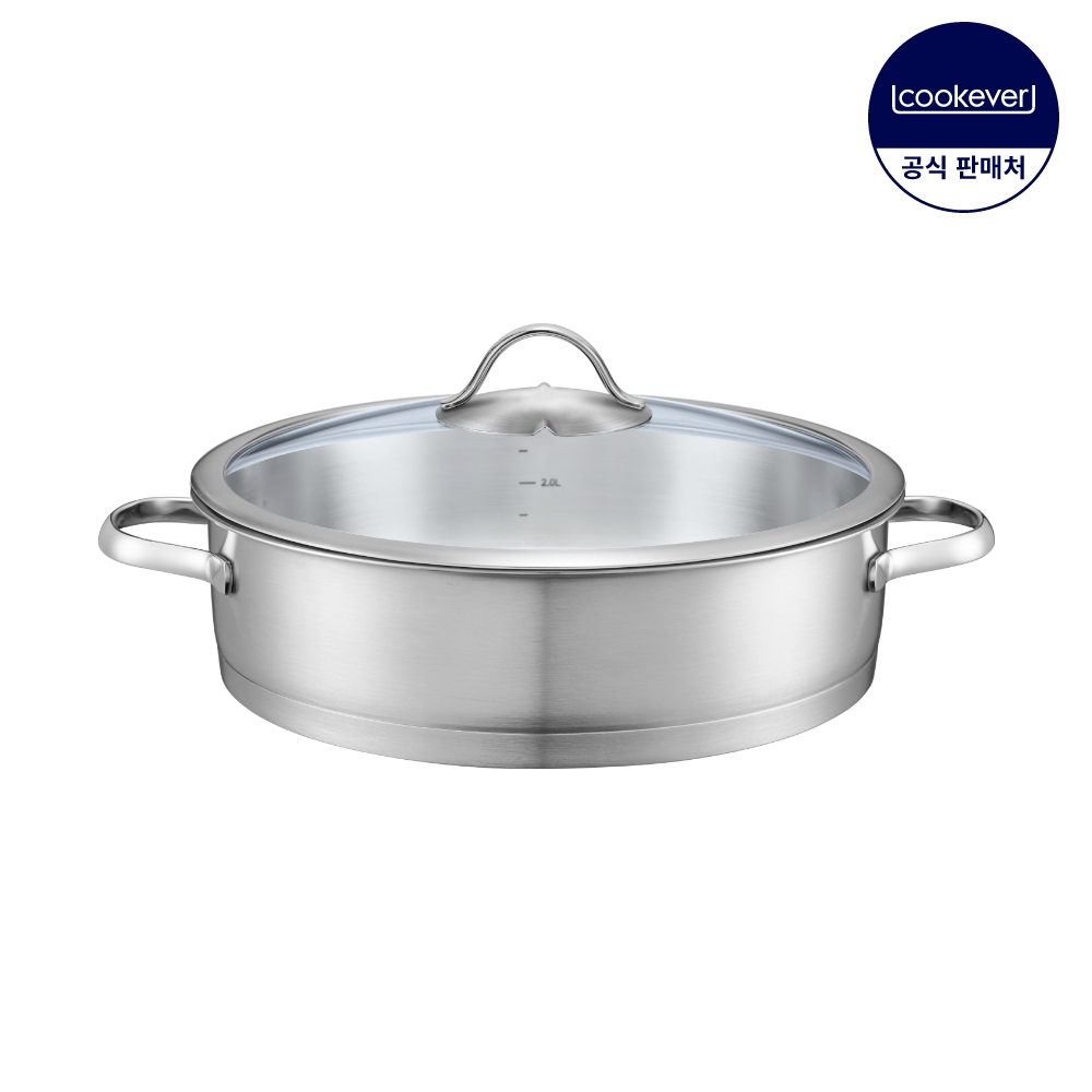 쿡에버 에센셜 인덕션 스텐 전골 냄비 28cm