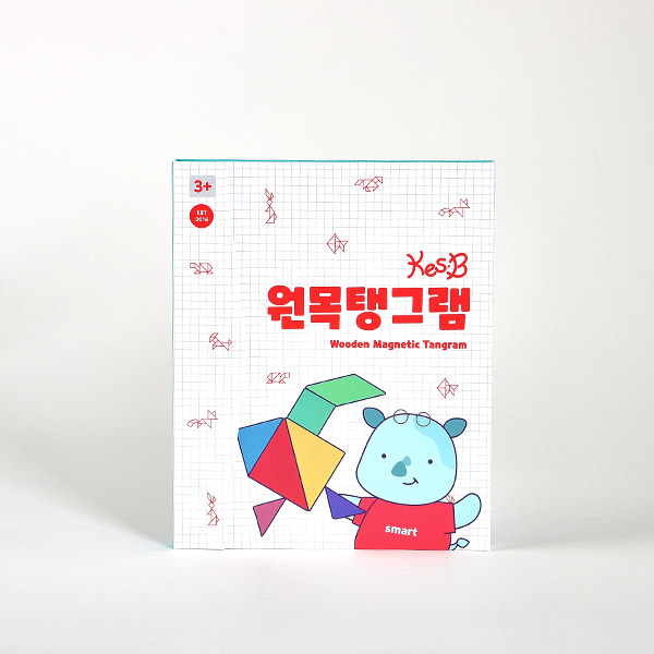 [캐스비] 원목탱그램 자석탱그램 자석칠교 수학 도형 칠교놀이도안 사고력발달 어린이집교구 - 상세 이미지 5