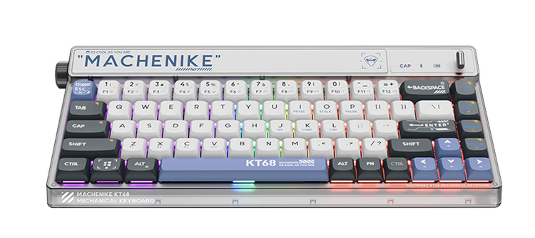 MACHENIKE KT68 기계식 키보드 핫스왑 RGB라이트 68키 유선 무선 키보드 - 상세 이미지 2