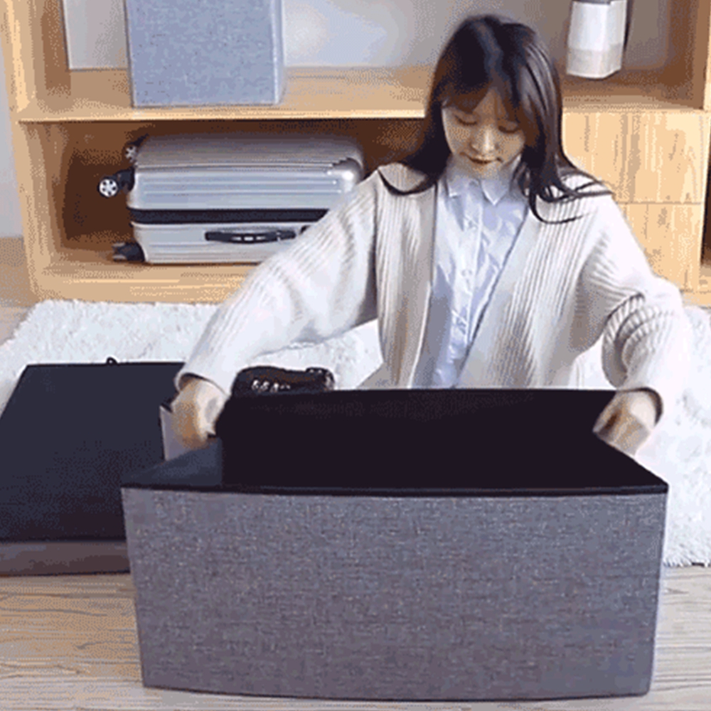 접이식정리함 패브릭폴딩박스 수납함보관함상자 침대밑수납장 - 상품 이미지