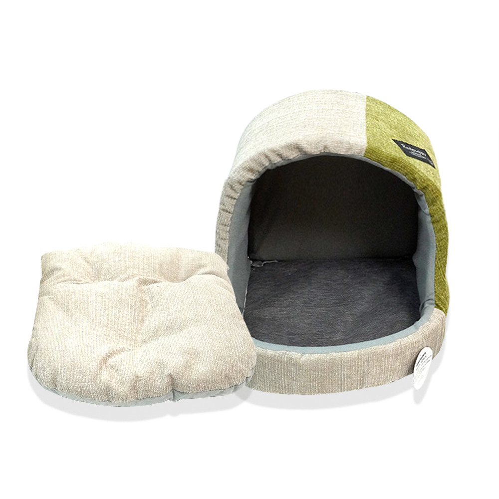 개과천선 투톤 스토리 강아지 하우스 코듀로이 동굴 쿠션집 애견 방석 침대 고양이 숨숨집