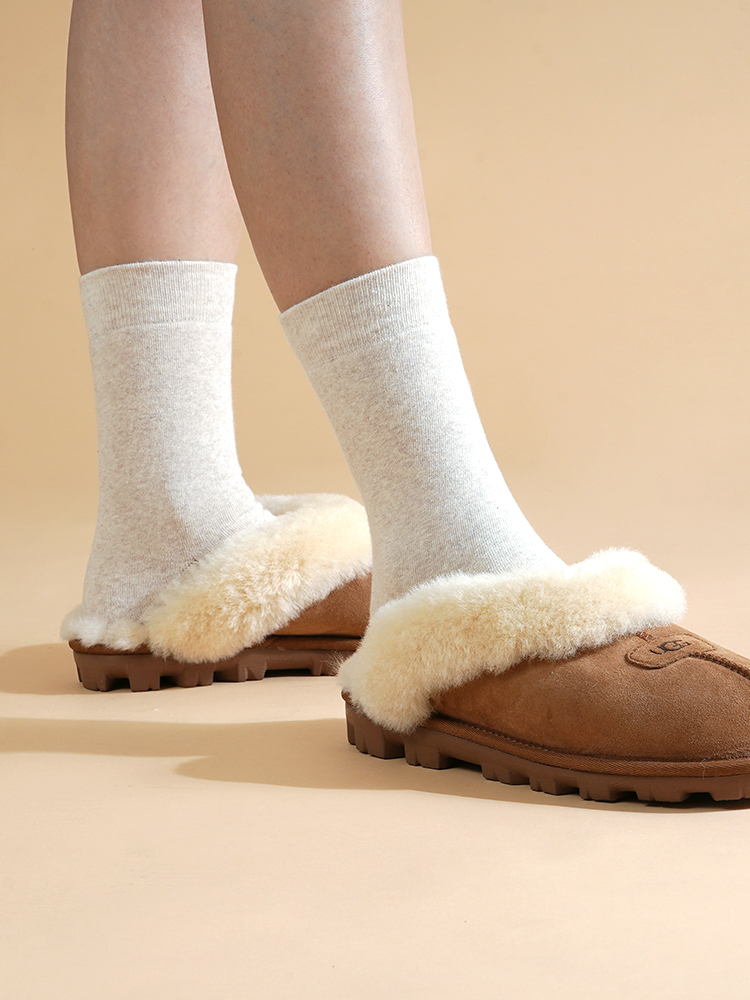 삭피엔스 여자 얇지만 따뜻한 기모 겨울 무지 긴 면 양말 세트 N배송