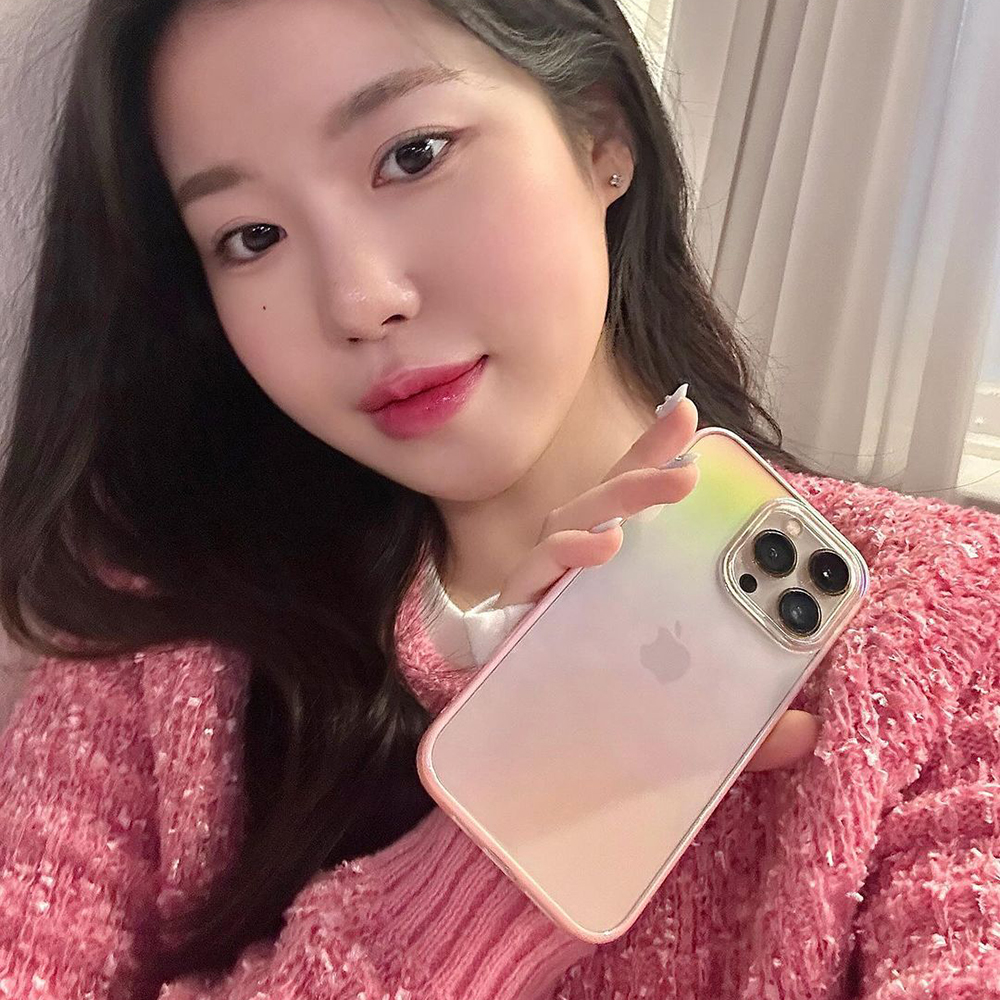 아이폰15 케이스 하드 오로라 홀로그램 - 상세 이미지 3
