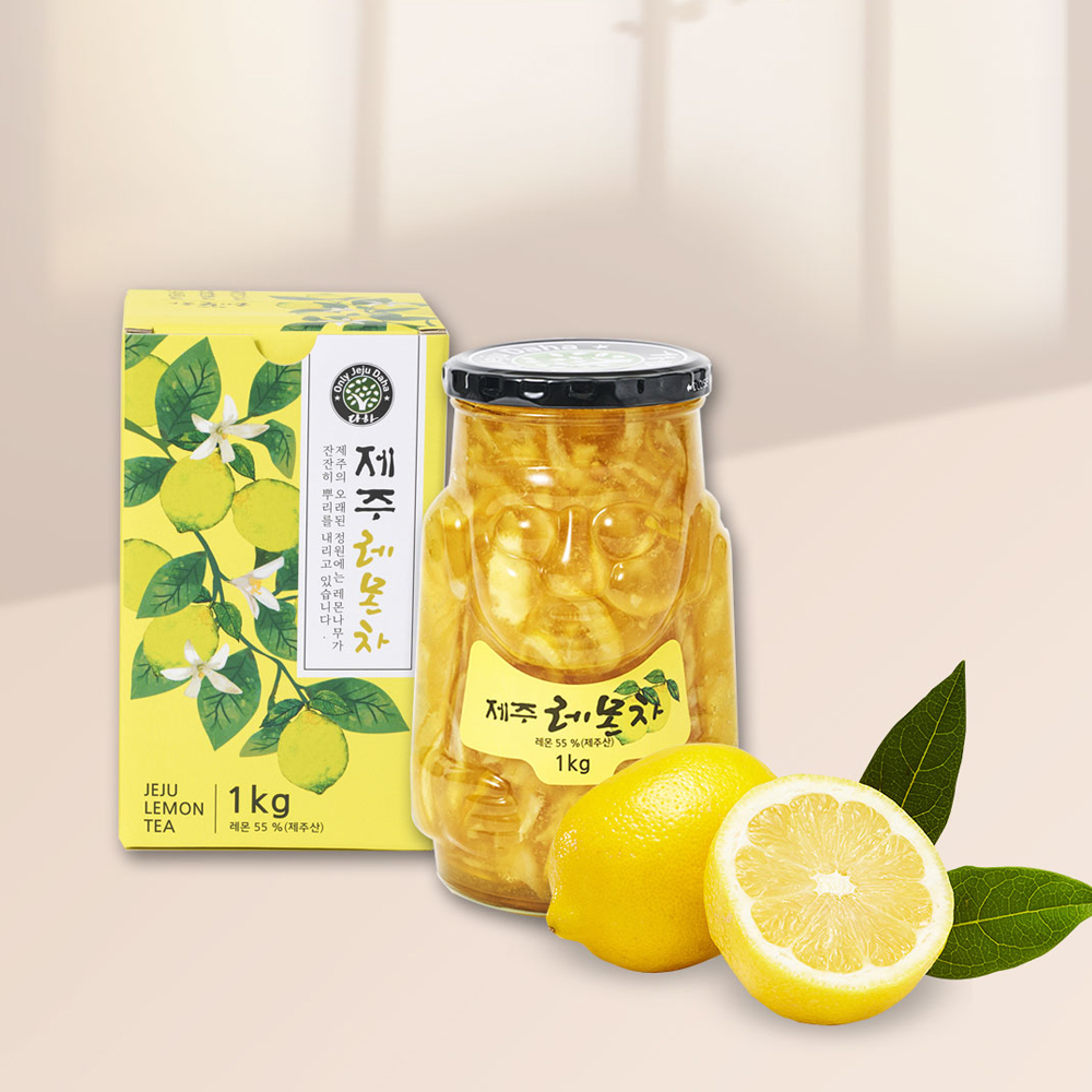 (제주특산) 제주산 레몬차 1kg 레몬청 과실차