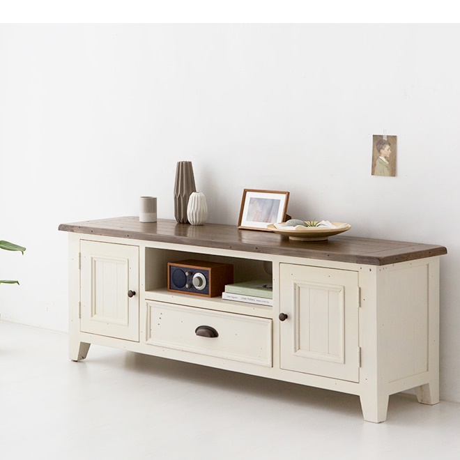 엔틱거실장 거실서랍장 안방티비장 tv진열장 1500