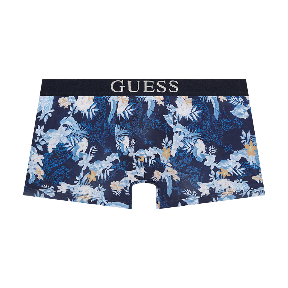 [게스언더웨어] 블루 트로피컬 드래곤 드로즈 - 네이비 : GUESSUNDERWEAR