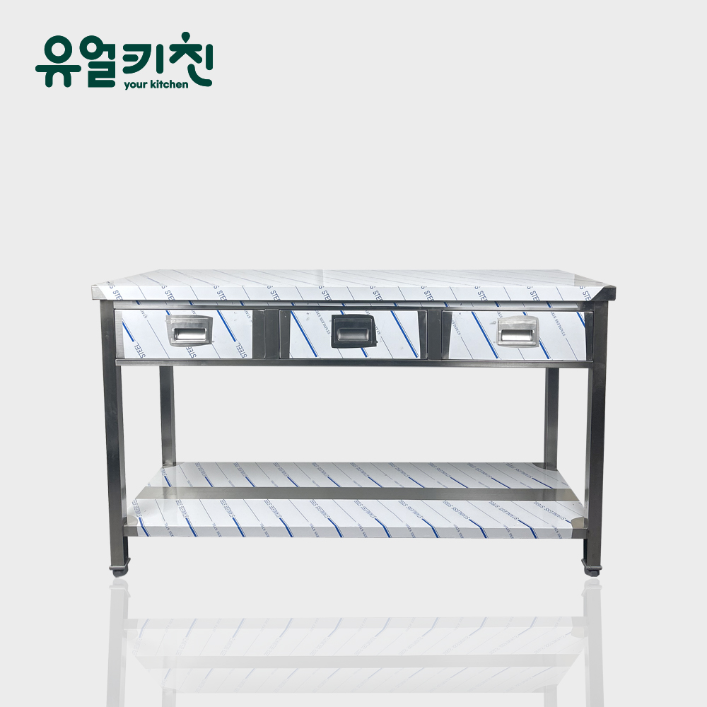업소용 스텐 작업대 서랍 조리대 선반 제작 1500