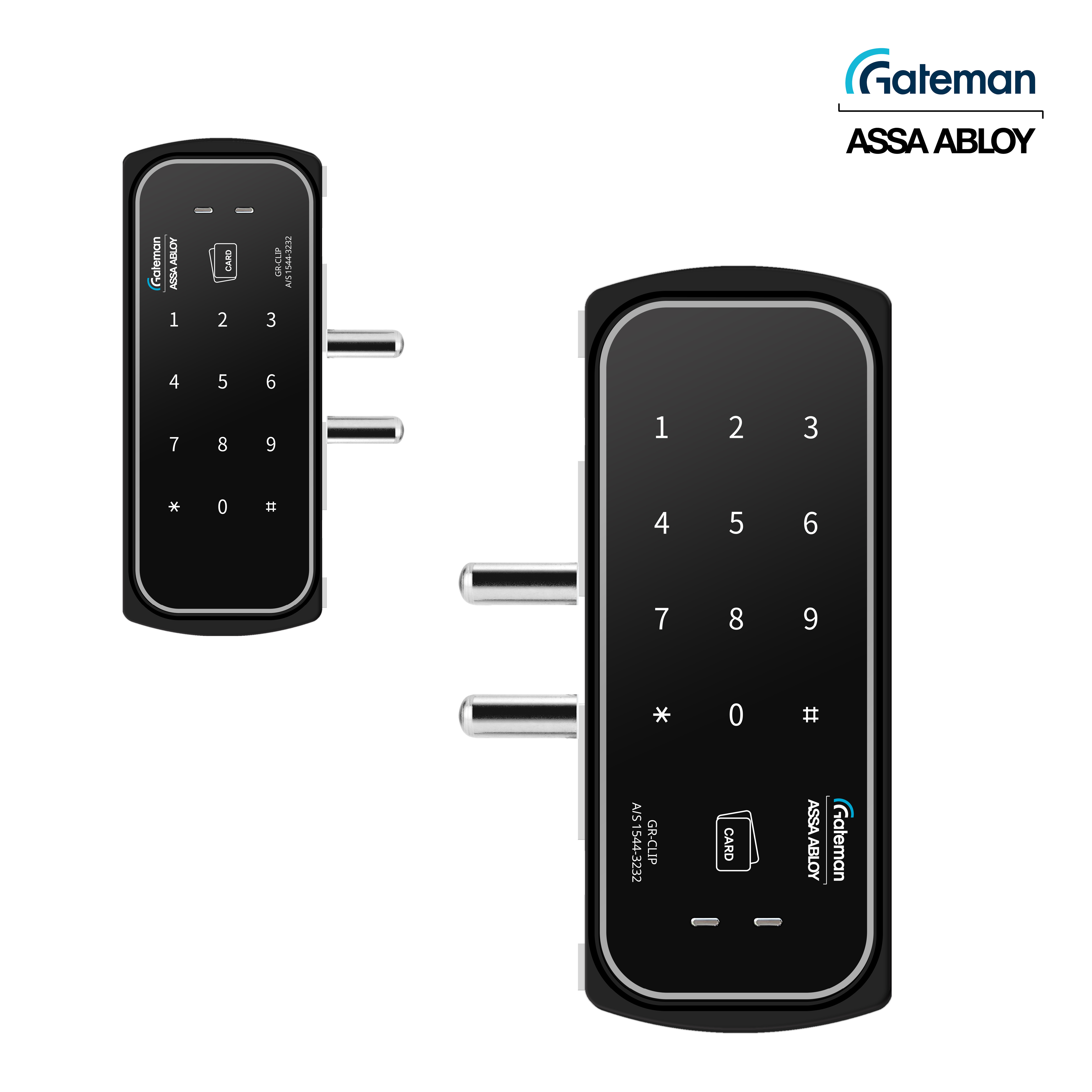 게이트맨 1초잠김 클립형 유리문 도어락 GR-CLIP 매장용 공중화장실용 번호키, 고객직접설치