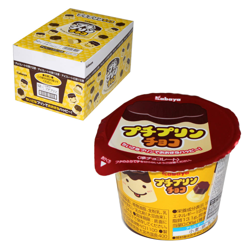 카바야 푸치 푸딩 초코 34g x 12개입 : 주식회사 세븐스타몰