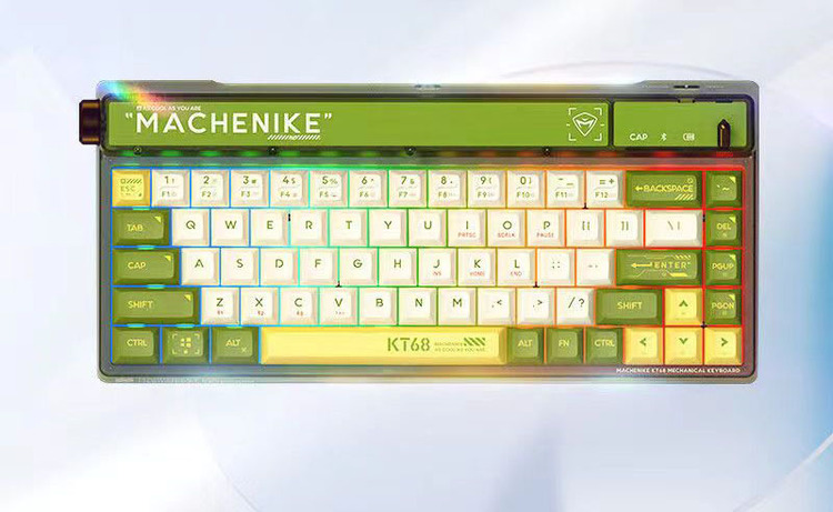 MACHENIKE KT68 기계식 키보드 핫스왑 RGB라이트 68키 유선 무선 키보드 - 상품 이미지