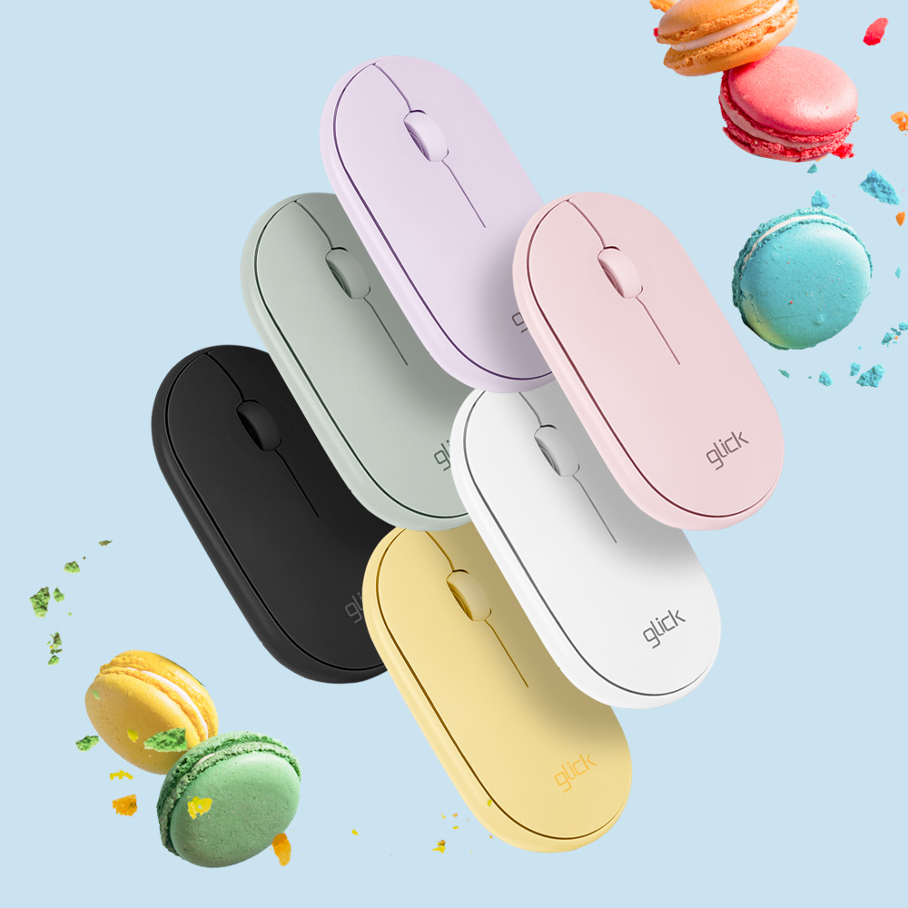 지클릭커 움직이는 마카롱 무소음 블루투스 무선 마우스