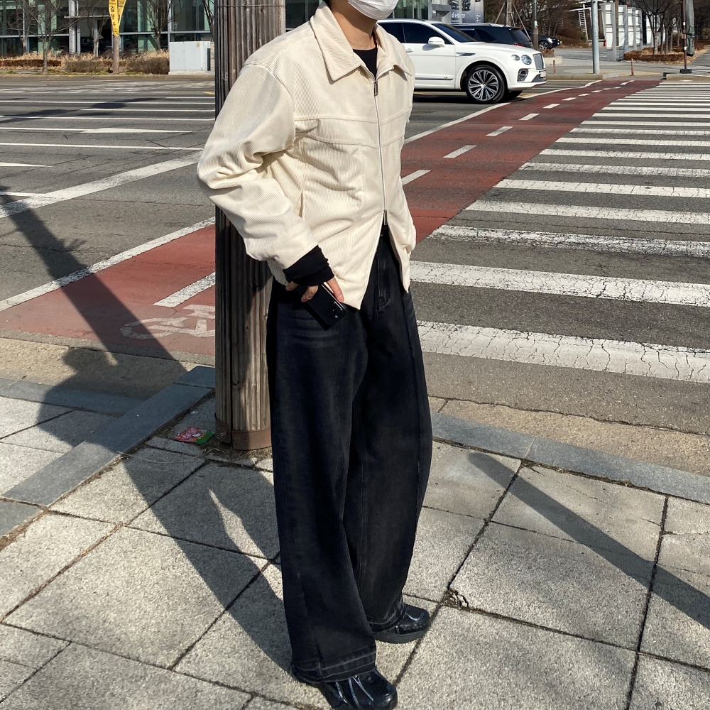 남자크롭자켓 남성골덴자켓 봄자켓 - 상세 이미지 2