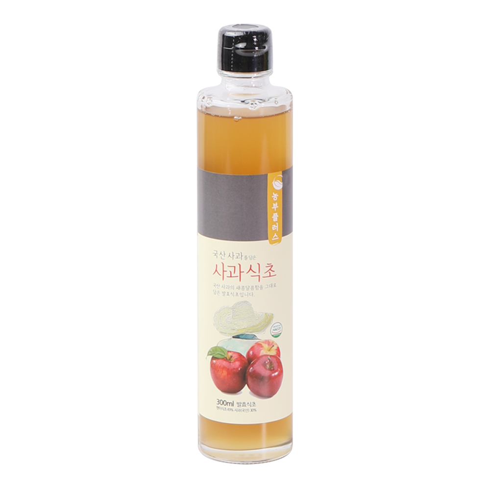 농부플러스 자연발효 사과식초 300ml - 상세 이미지 4