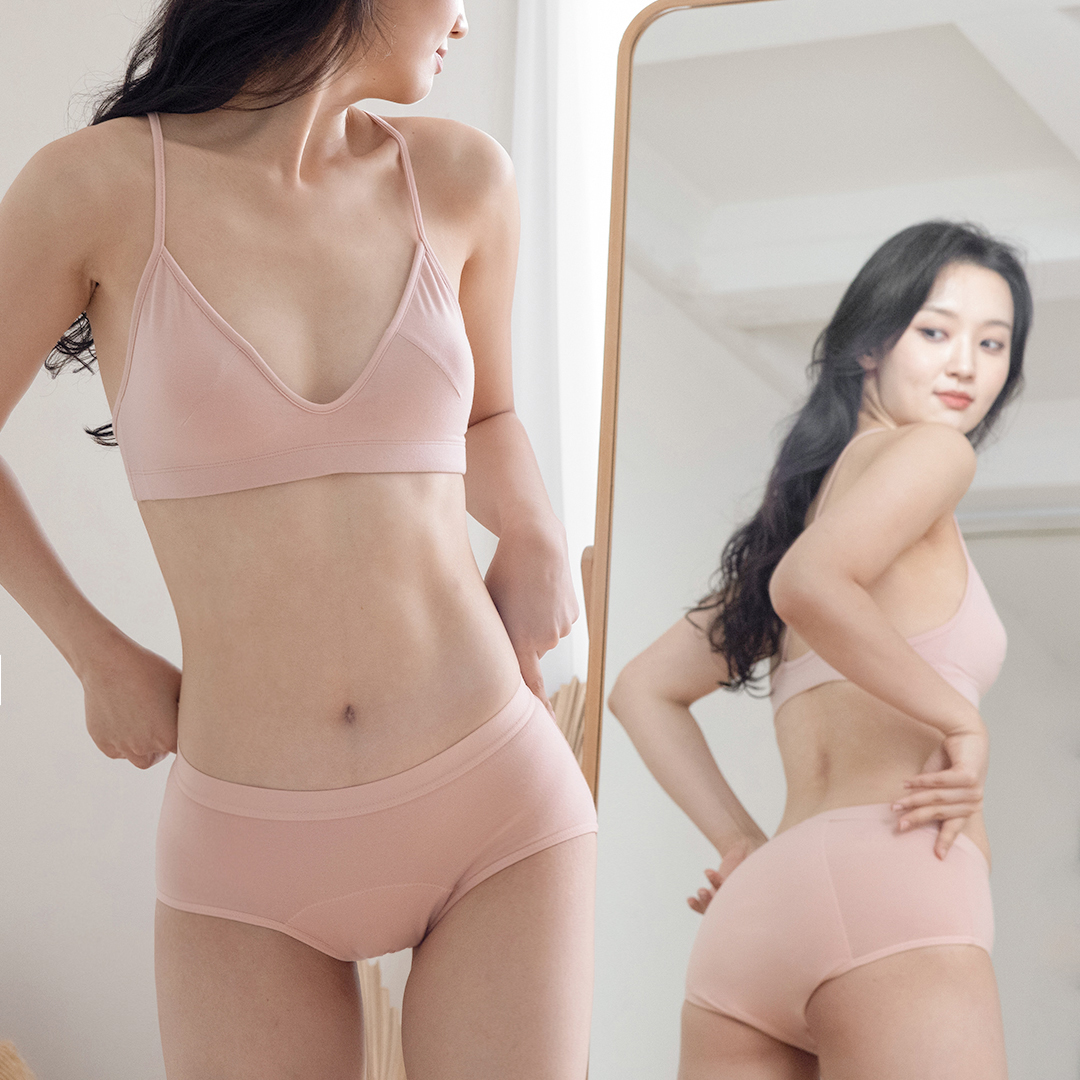 싸이클린 위생팬티 브리프에어 오가닉 순면 여성 입는오버나이트 생리 방수 초경팬티 이미지 7