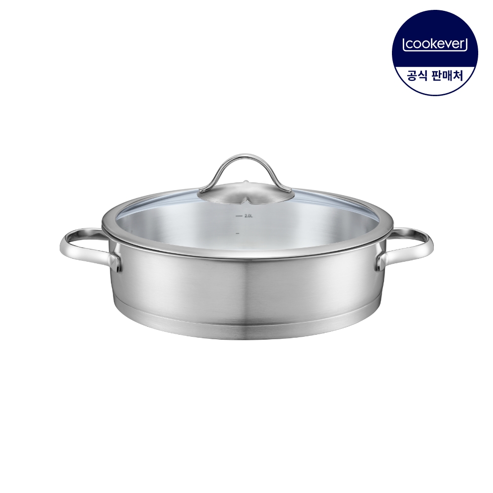 쿡에버 에센셜 인덕션 스텐 전골 냄비 24cm