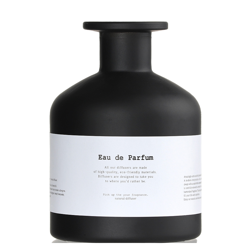디퓨저 용기 인테리어 공병 빅블랙무광 250ml 스티커 리드포함 DIY - 상세 이미지 3