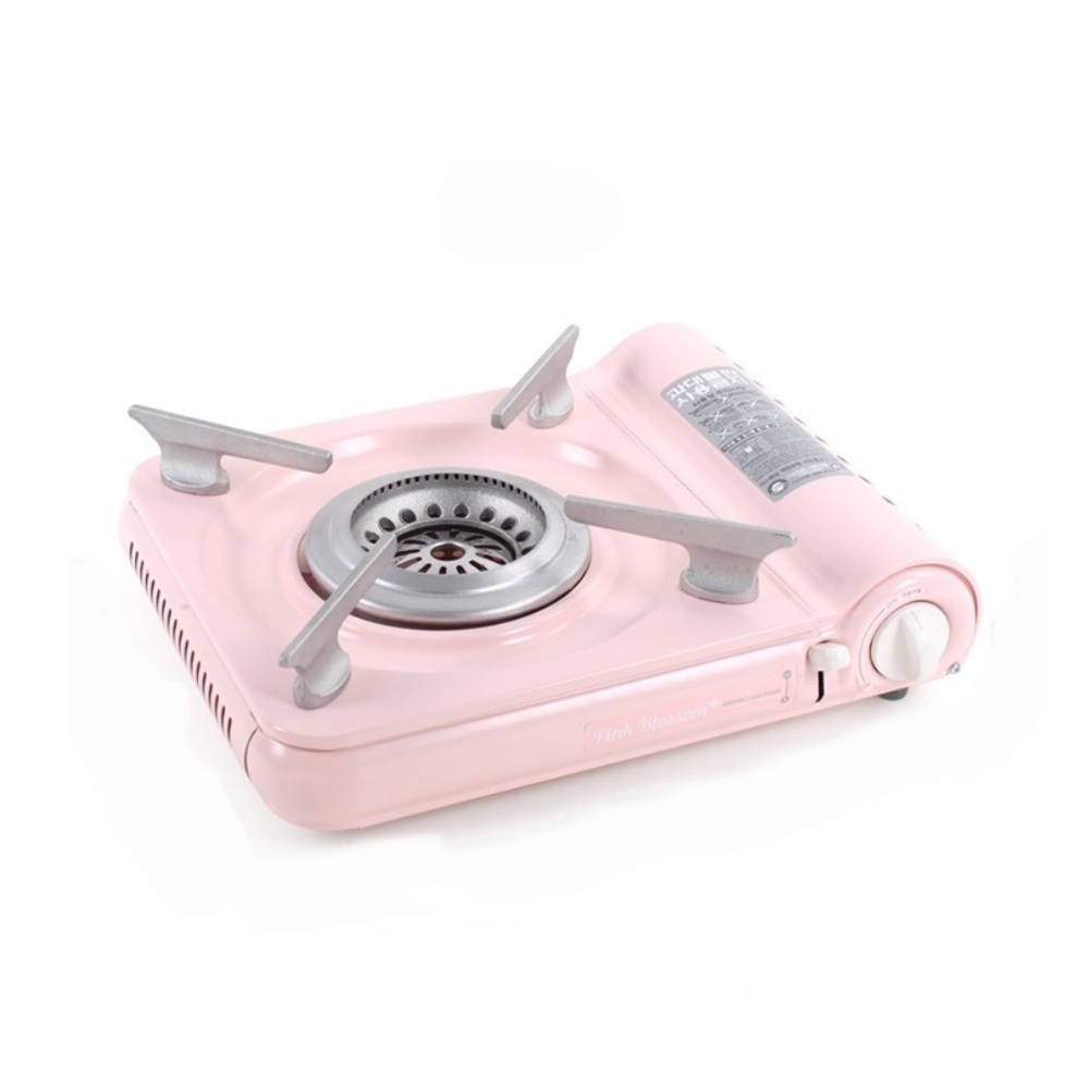 휴대용 가스버너 슬림 캠핑버너 부루스타 썬터치 핑크 가스렌지