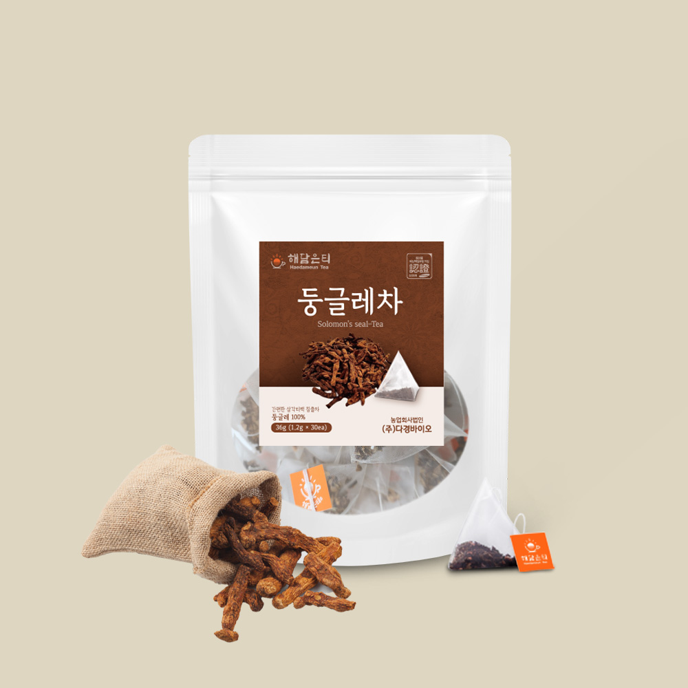 해담은티 국산 볶은 둥굴레차 생분해티백 1.2g x 30개입 - 상품 이미지