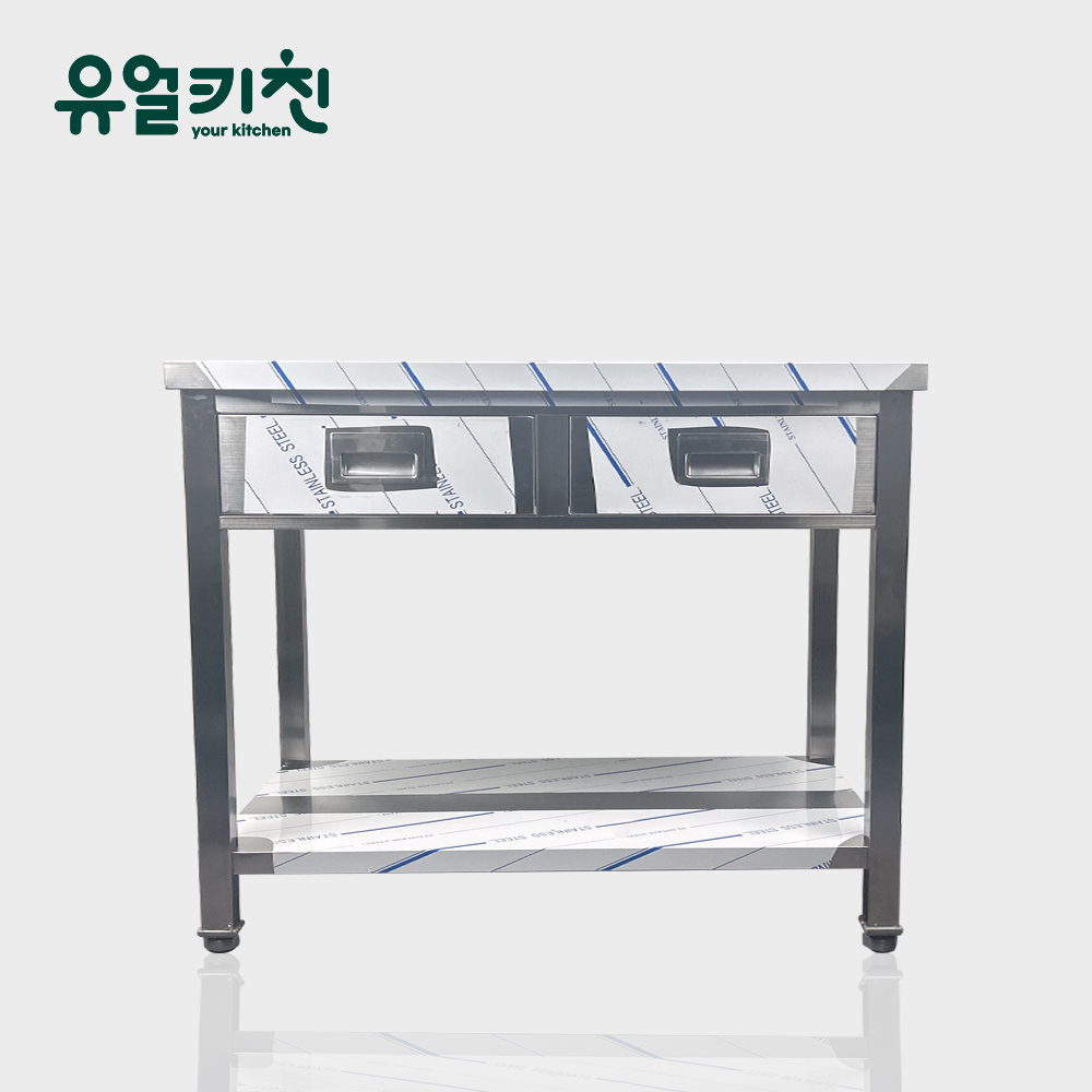 업소용 스텐 작업대 서랍 조리대 선반 제작 1200