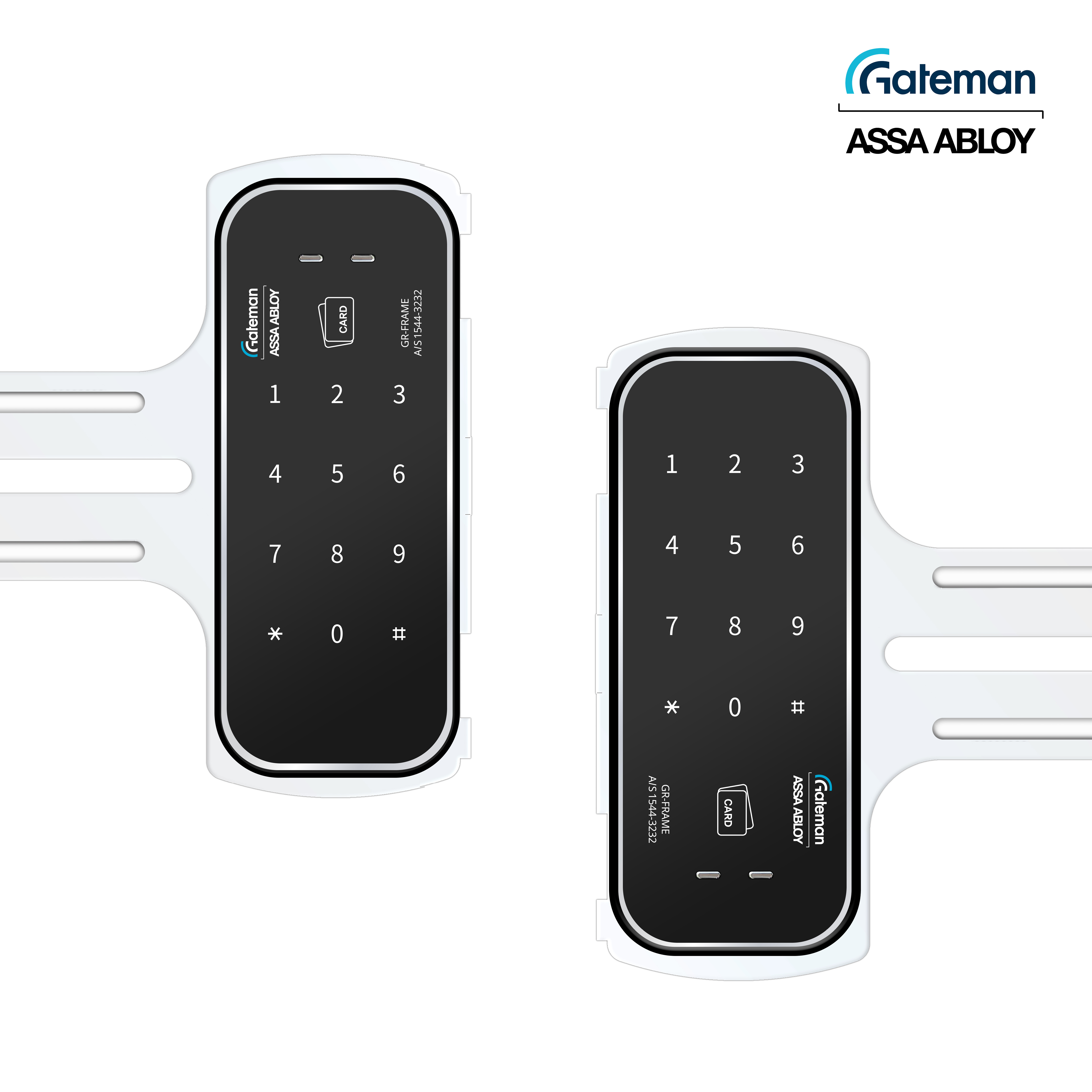 게이트맨 1초잠김 U프레임형 유리문 도어락 GR-FRAME 매장용 공중화장실용 번호키, 고객직접설치