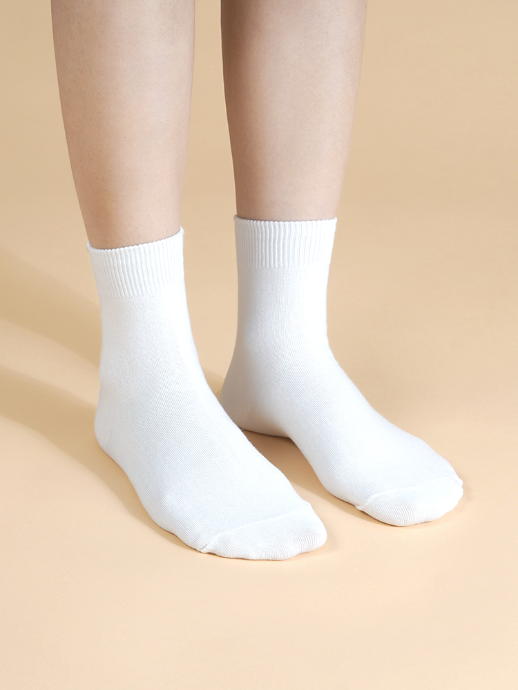 삭피엔스 여자 중목 컬러가 예쁜 베이직 무지 양말 8켤레 세트 N배송