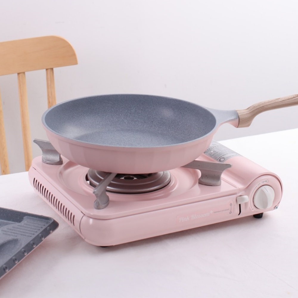 휴대용 가스버너 슬림 캠핑버너 부루스타 썬터치 핑크 가스렌지