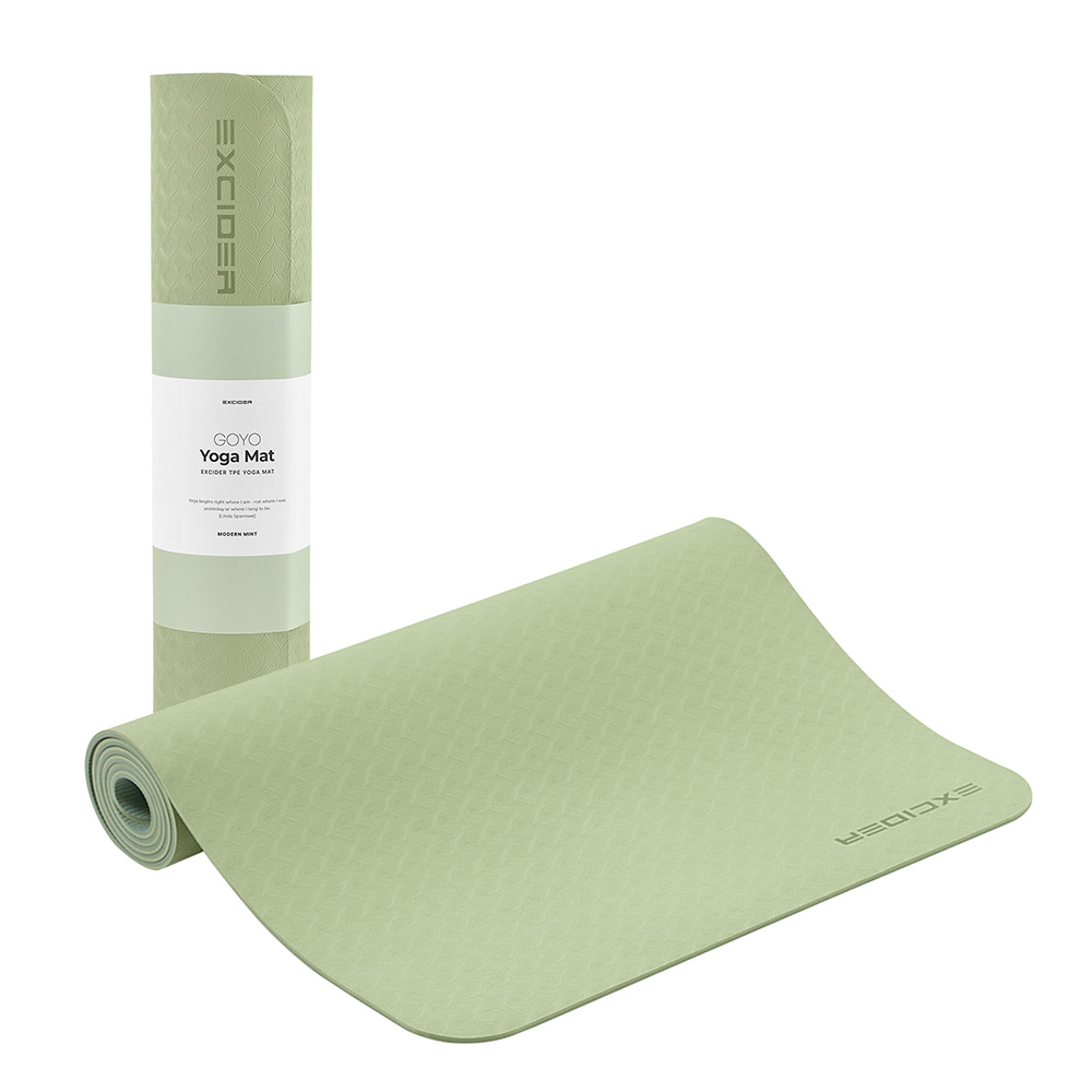 엑사이더 고요 TPE 요가매트 6mm 모던민트 와이드 운동 헬스 메트 홈트